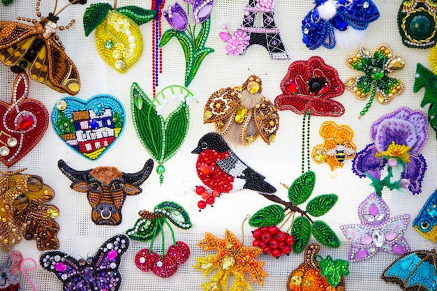 Przykładowe próbki haftów